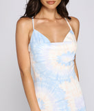 Splash Of Style Tie Dye Midi Dress is a trendy pick to create 2023 festival outfits, festival dresses, outfits for concerts or raves, and complete your best party outfits!
