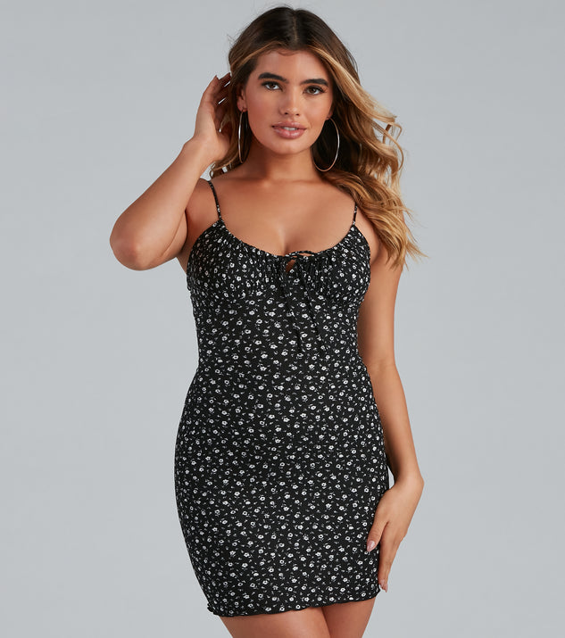 Windsor black floral dress top