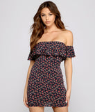 Floral Feels Ruffled Mini Dress