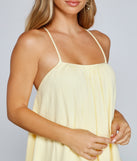 Effortless Flowy A-Line Mini Dress creates the perfect spring wedding guest dress or cocktail attire with stylish details in the latest trends for 2023!