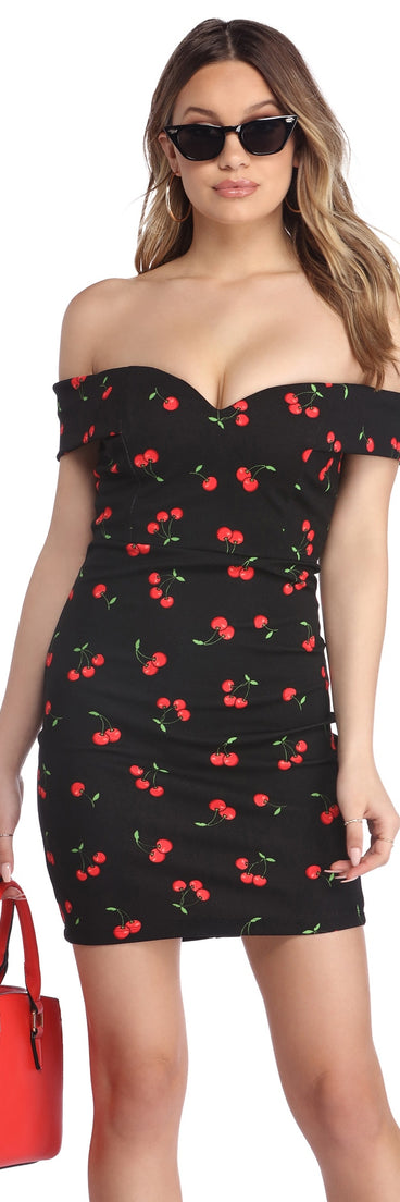 Cherry Hot-Rod Bodycon