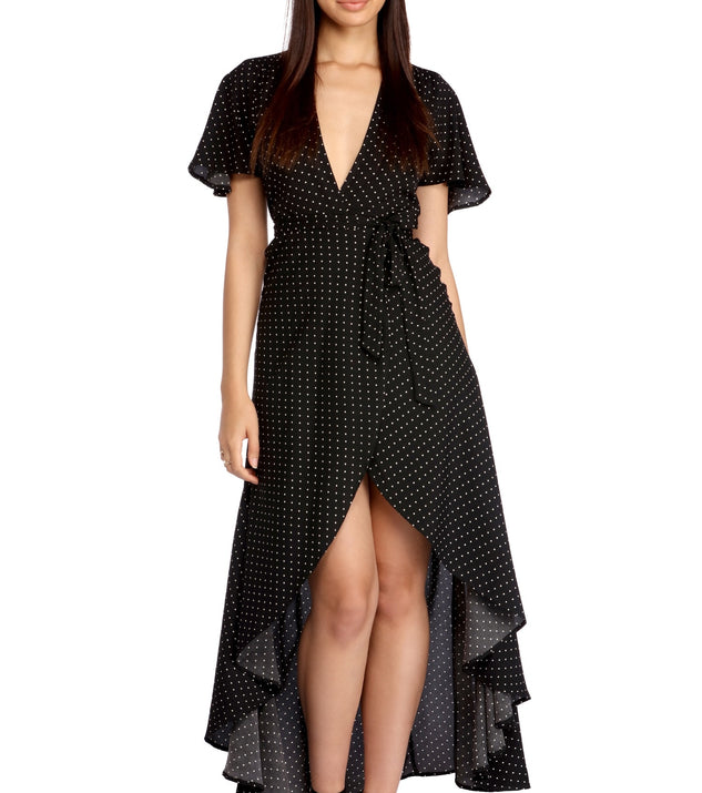 Windsor black hotsell high low dress