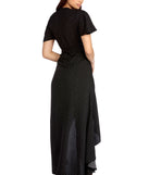 Polka Dot High Low Wrap Dress