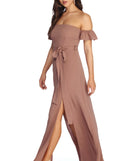 Flowy Vibes Maxi Dress is a stunning choice for a bridesmaid dress or maid of honor dress, and to feel beautiful at Homecoming 2023, fall or winter weddings, formals, & military balls!