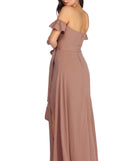 Flowy Vibes Maxi Dress is a stunning choice for a bridesmaid dress or maid of honor dress, and to feel beautiful at Homecoming 2023, fall or winter weddings, formals, & military balls!