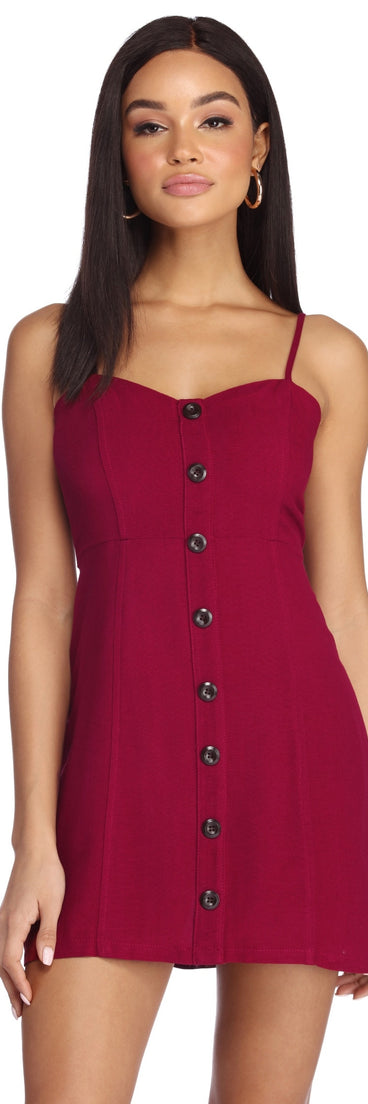 Babe In A Button Down Dress