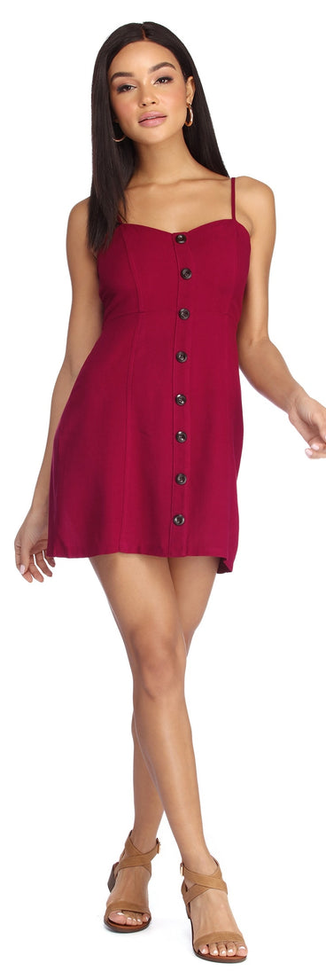 Babe In A Button Down Dress