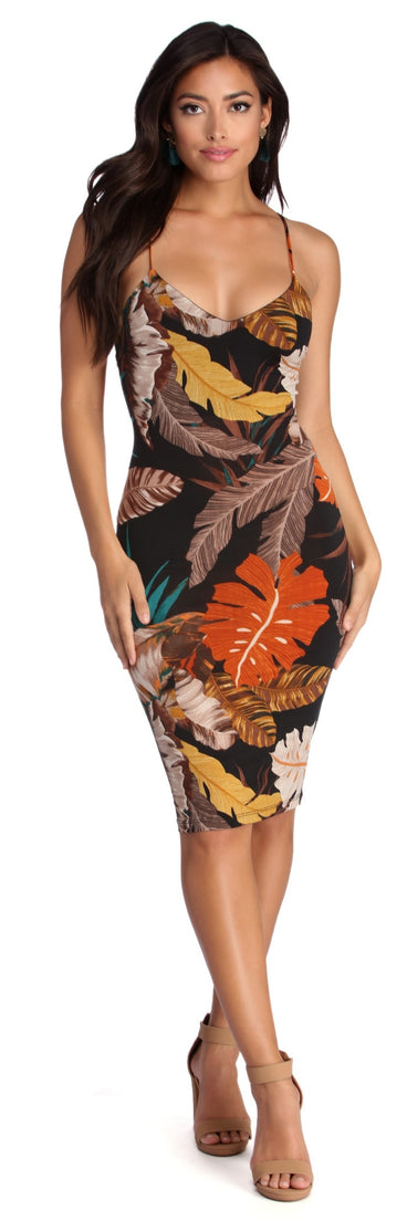 In The Tropics Midi Dress