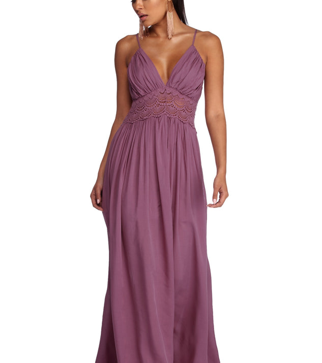 Romantically yours crochet lace dress top