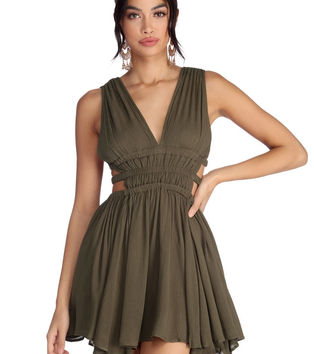 Summer Vibes Gauzy Mini Dress is a trendy pick to create 2023 festival outfits, festival dresses, outfits for concerts or raves, and complete your best party outfits!