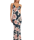 Laced In Floral Maxi Dress creates the perfect spring wedding guest dress or cocktail attire with stylish details in the latest trends for 2023!