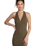 Button Me Up Mini Dress