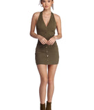 Button Me Up Mini Dress
