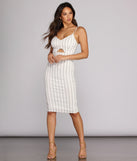 Stripe It Right Midi Dress