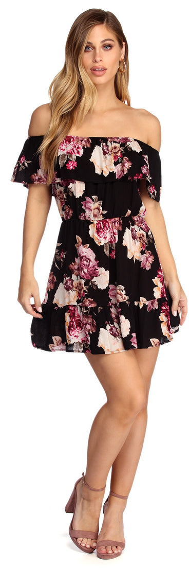 Blooming Beauty Mini Dress creates the perfect spring wedding guest dress or cocktail attire with stylish details in the latest trends for 2023!
