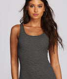 Strike in Stripes Midi Dress