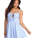 Sassy In Stripes Skater Dress