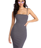 Sassy In Stripes Midi Dress
