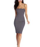 Sassy In Stripes Midi Dress