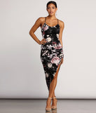 Crossed In Florals Midi Dress