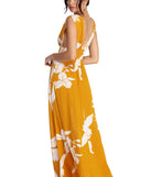 Take The Plunge Floral Maxi Dress creates the perfect spring wedding guest dress or cocktail attire with stylish details in the latest trends for 2023!