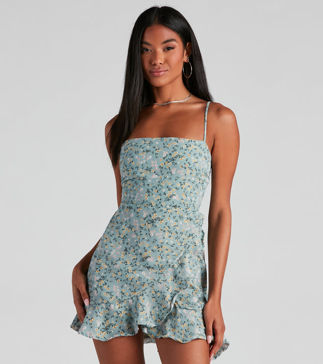 All My Love Ditsy Floral Mini Dress is a trendy pick to create 2023 festival outfits, festival dresses, outfits for concerts or raves, and complete your best party outfits!