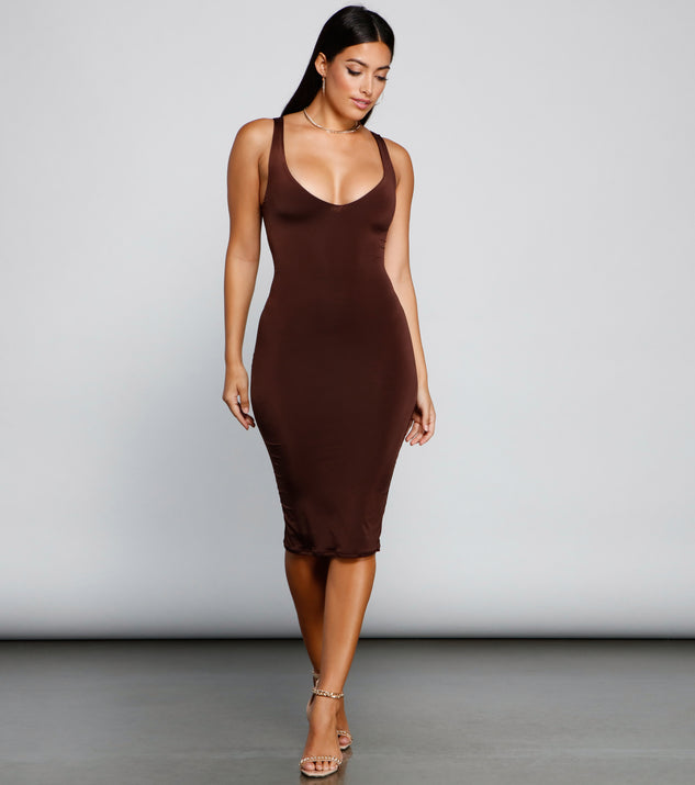 Bring On Basics Sleeveless Midi Dress