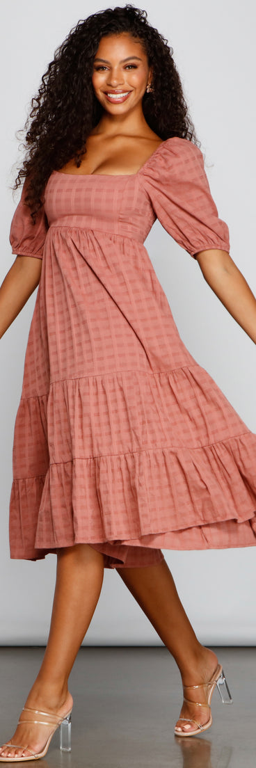 Sweet Beauty A-Line Midi Dress