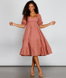 Sweet Beauty A-Line Midi Dress