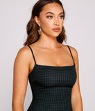 Raising The Bar Plaid Mini Dress