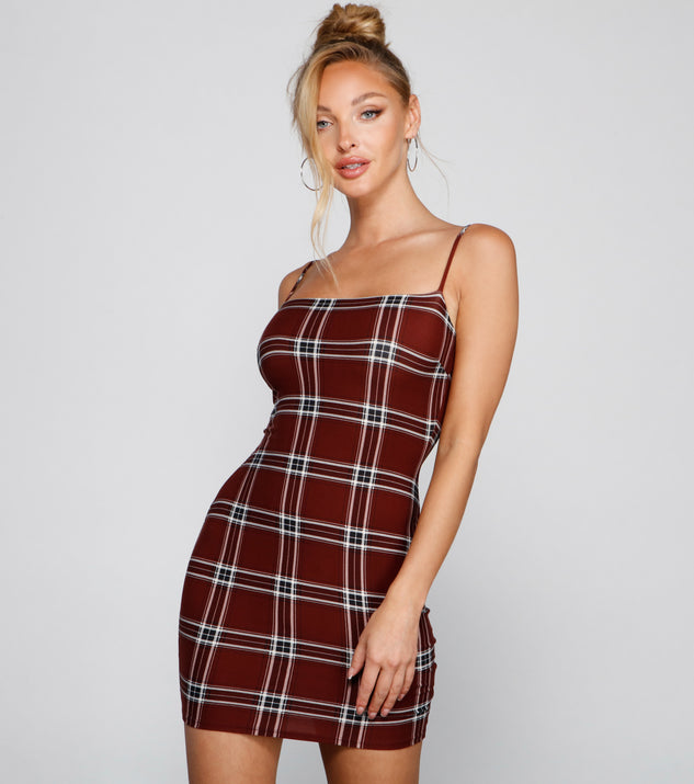 Pretty In Plaid Mini Dress