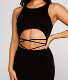 Sultry Strappy Waist Sleeveless Midi Dress is a trendy pick to create 2023 festival outfits, festival dresses, outfits for concerts or raves, and complete your best party outfits!