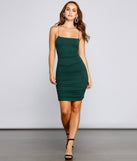 All The Right Moves Ruched Mini Dress