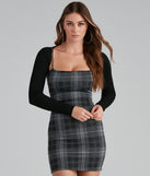 Plaid Perfect Sleeveless Mini Dress