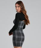 Plaid Perfect Sleeveless Mini Dress