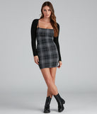 Plaid Perfect Sleeveless Mini Dress