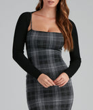 Plaid Perfect Sleeveless Mini Dress