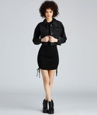 Sporty Babe Hooded Mini Dress