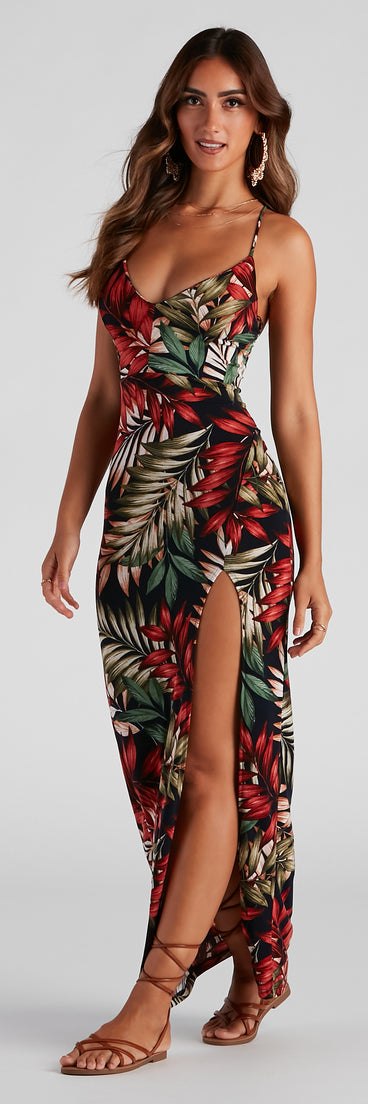 You will feel beautiful in the Gorgeous Getaway Sleeveless Maxi Dress as your long dress for any semi-formal or formal holiday party, NYE dress outfit, or pick this stunning style as your gown for any seasonal celebration.