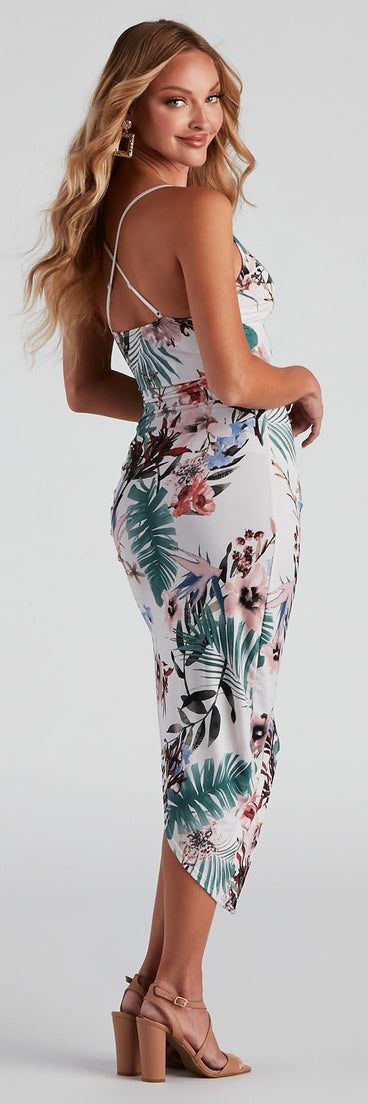midi cruise dresses Cruise Ready Embroidered Midi Dress M / White
