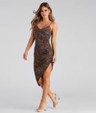 Paisley Babe V-Neck Midi Dress