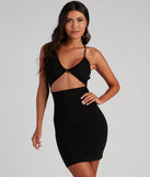 Cross Out The Drama Bodycon Dress