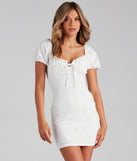 Eye On The Eyelet Lace Mini Dress