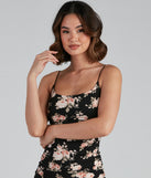Winter Florals Ruched Bodycon Dress