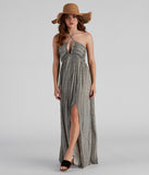 Life Made Easy Linen Halter Maxi Dress