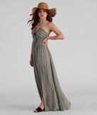Life Made Easy Linen Halter Maxi Dress
