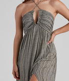 Life Made Easy Linen Halter Maxi Dress