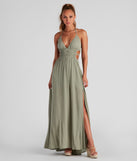 You will feel beautiful in the Ready Set Vacay Gauze Maxi Dress as your long dress for any semi-formal or formal holiday party, NYE dress outfit, or pick this stunning style as your gown for any seasonal celebration.