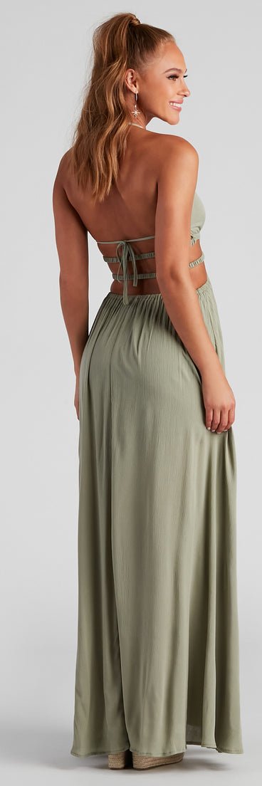 Ready Set Vacay Gauze Maxi Dress