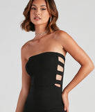 Simply Alluring Strapless Midi Dress
